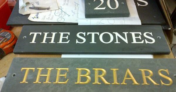 House signs? Why not. For around £60 we ...