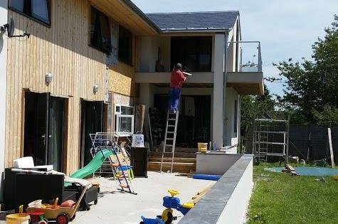 Slate copings now in place on a project ...