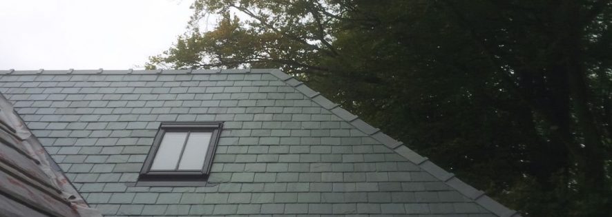 Some of our green capped slate ridges on...